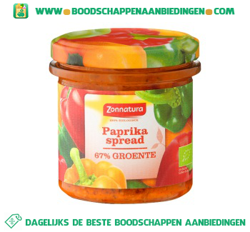 Zonnatura Paprika spread aanbieding