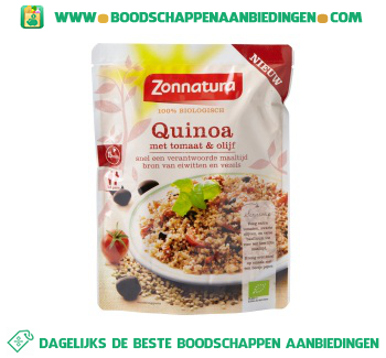 Zonnatura Quinoa tomaat olijf aanbieding