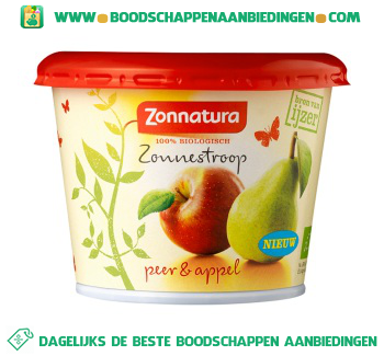 Zonnatura Zonnestroop peerr & appel aanbieding