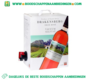 Zuid-Afrika Drakensberg rosé bag in box aanbieding