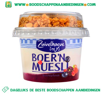 Zuivelhoeve Boer’n muesli bosvruchten aanbieding