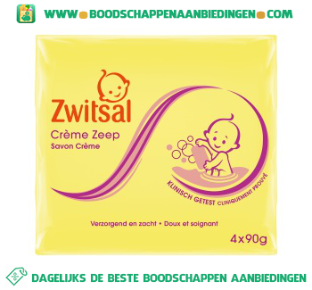 Zwitsal Baby Crème Zeep aanbieding