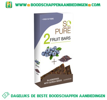 so pure Blueberries with quinoa seeds aanbieding
